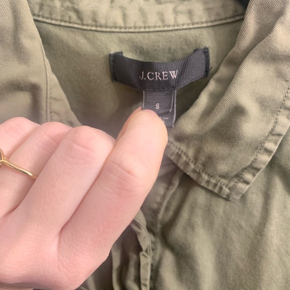 J. Crew olive button down - Picture 3 of 4